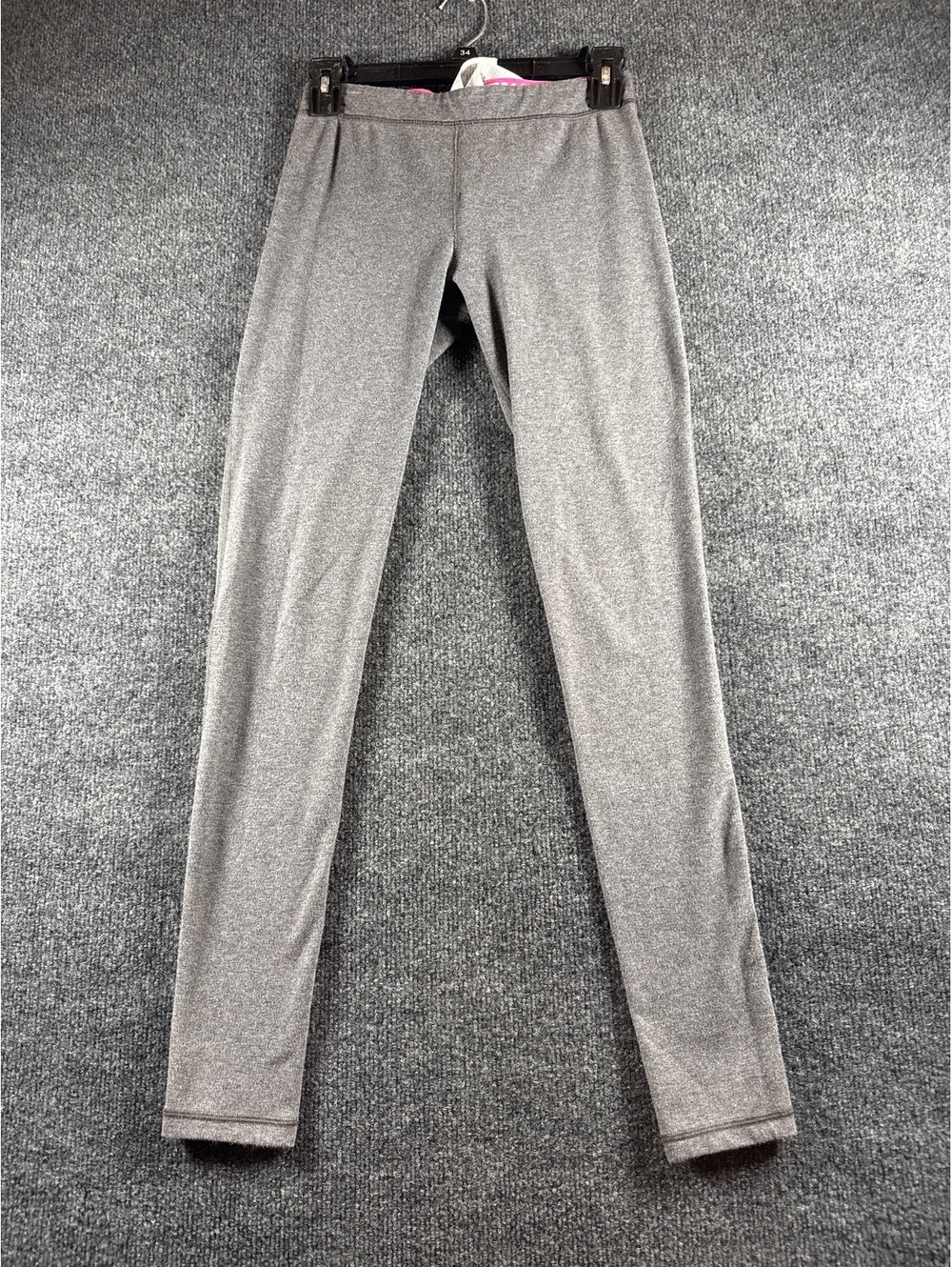 Under Armour HeatGear Women's S Gray Pink Athletic Leggings Pants